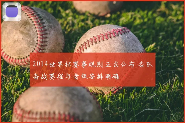 2014世界杯赛事规则正式公布 各队备战赛程与晋级安排明确