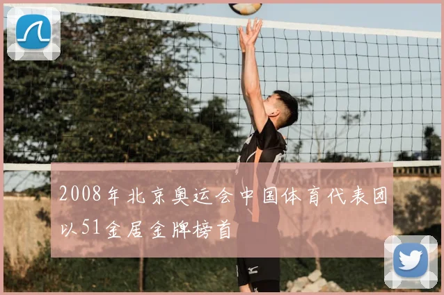 2008年北京奥运会中国体育代表团以51金居金牌榜首